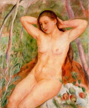 Joaquim Sunyer De Miro : Desnudo en el campo